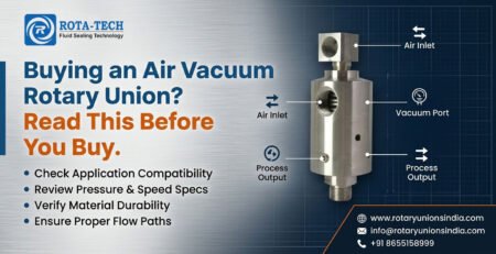 air vacuum rotary union